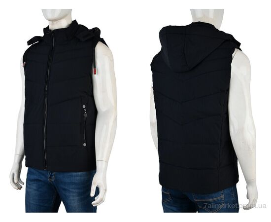 Чоловічий жилет Весна/осінь 4270 navy (5 шт. р.сіткаL-4XL) "Pryama Vigoda" недорого оптом від прямого постачальника, зображення 3