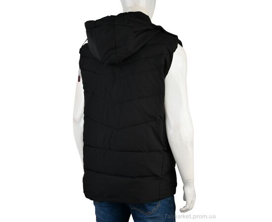 Чоловічий жилет Весна/осінь 4271 black (5 шт. р.сітка5XL-9XL) "Pryama Vigoda" недорого оптом від прямого постачальника, зображення 2