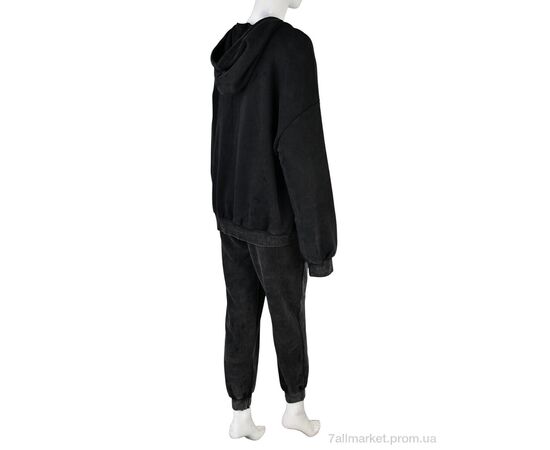 Спортивний костюм жіночий Весна/осінь 4245-J047 black (3 шт. р.сіткаS-L) "Мир" недорого оптом від прямого постачальника, зображення 2