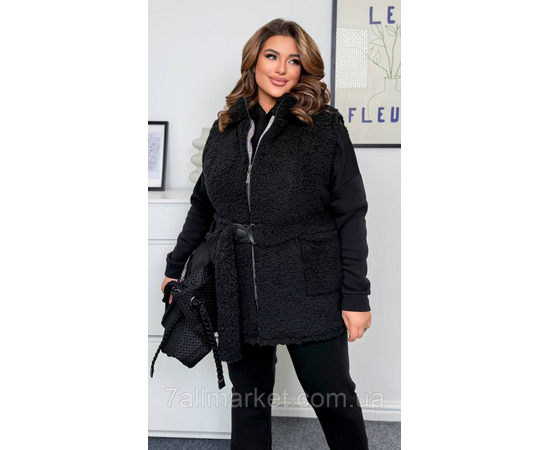 Костюм 3-ка жіночий спортивний тринитка на флісі+худі (46-60) "LADA" недорого від прямого постачальника, зображення 5