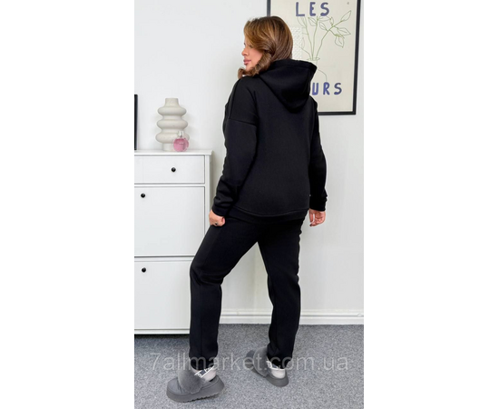 Костюм 3-ка жіночий спортивний тринитка на флісі+худі (46-60) "LADA" недорого від прямого постачальника, зображення 6