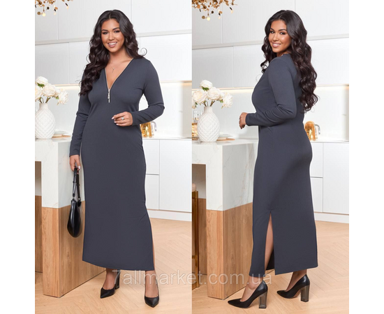 Плаття жіноче рубчик р-ри 46-60 "LADA" купити недорого від прямого постачальника, зображення 2