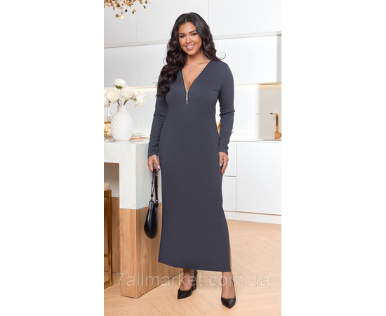 Плаття жіноче рубчик р-ри 46-60 "LADA" купити недорого від прямого постачальника, зображення 3