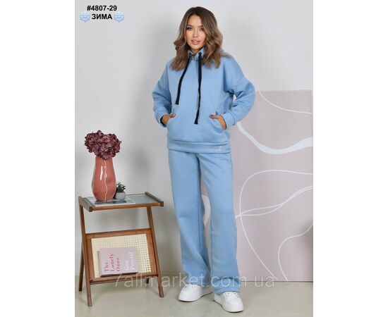 Спортивний костюм жіночий тринитка на флісі норма 44,46,48,50 (7кв) "NOWEMBER", зображення 3