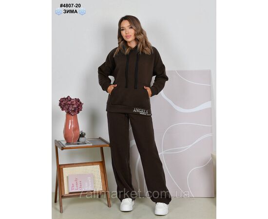Спортивний костюм жіночий тринитка на флісі норма 44,46,48,50 (7кв) "NOWEMBER", зображення 5