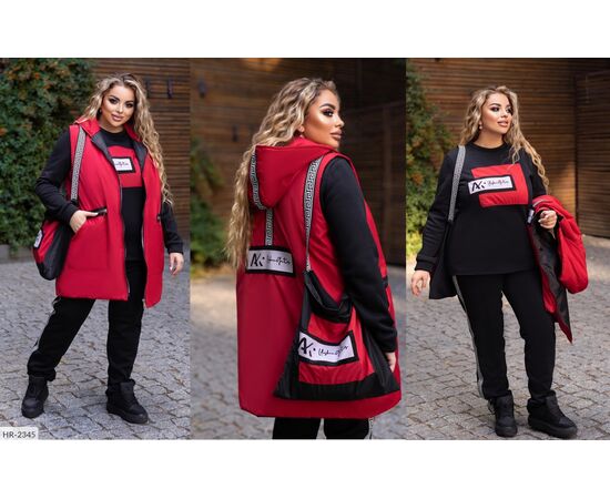 Костюм трійка і сумка р.48-50;52-54;56-68;60-62;56-58 "VIKA" купити недорого від прямого постачальника, зображення 7