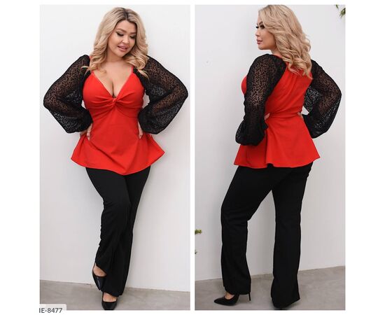 Костюм жіночий брючний великі розміри р.50-52;54-56;58-60 "VIKA" купити недорого від прямого постачальника, зображення 3