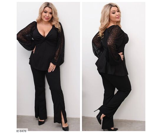 Костюм жіночий брючний великі розміри р.50-52;54-56;58-60 "VIKA" купити недорого від прямого постачальника, зображення 4