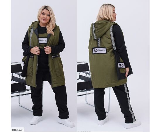 Костюм трійка і сумка р.48-50;52-54;56-68;60-62;56-58 "VIKA" купити недорого від прямого постачальника, зображення 3