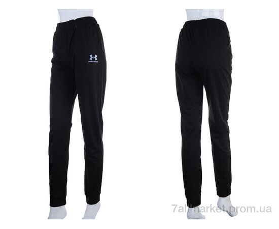 Спортивні штани жіночі Весна/осінь 130 black (05822) (4 шт. р.сітка42-48) "Obuvok" недорого оптом від прямого постачальника, зображення 4