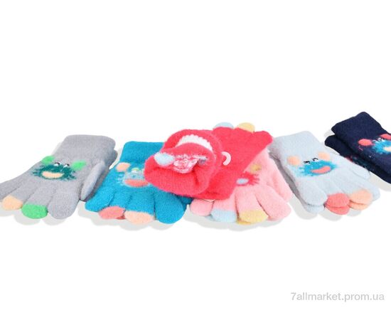 Фотография Перчатки для детей Зима 2513 (3-5) mix (12 шт. р.сетка 3-5) "KUINH" недорого оптом от прямого поставщика, изображение 2