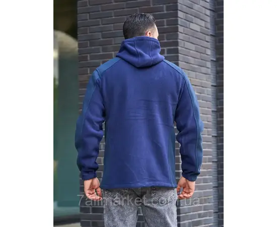 Кофта чоловіча спортивна на блискавці фліс/барашок/батал р-ри 2XL-6XL (3кв) "NICOLAS" недорого від прямого постачальника, зображення 2