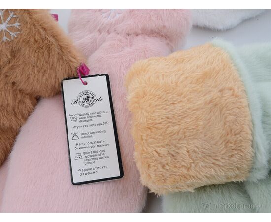 Рукавички для жінок Зима Варежки X2 mix (12 шт. р.сітка6,5-8,5) "KUINH" недорого оптом від прямого постачальника, зображення 2