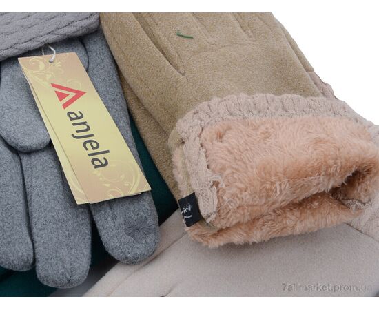 Фотография Перчатки женские Зима 3-56 mix (12 шт. р.сетка 6,5-8,5) "KUINH" недорого оптом от прямого поставщика, изображение 2