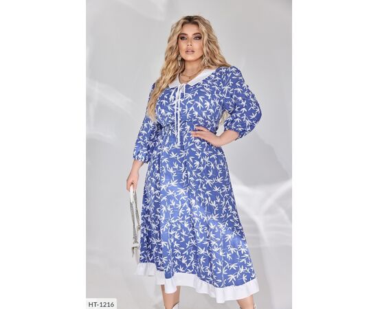 Жіноча сукня софт р.50-52;54-56;58-60;62-64 (3кол.) "LETTI" купити недорого від прямого постачальника, зображення 6