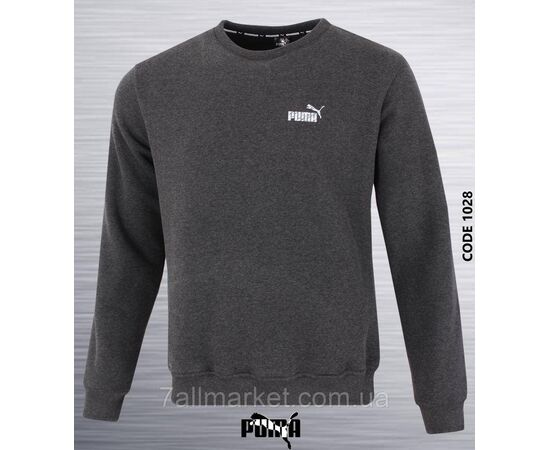 Фотография Свитшот мужской молодежный на флисе Пума р-ры 2XL-6XL (4цв) "REMAIN" недорого от прямого поставщика, изображение 3