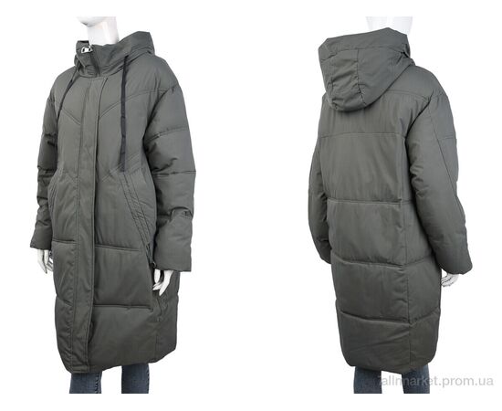 Фотография Пальто женское Зима 8801 green (09075) (3 шт. р.сетка 52-58) "Obuvok" недорого оптом от прямого поставщика, изображение 3
