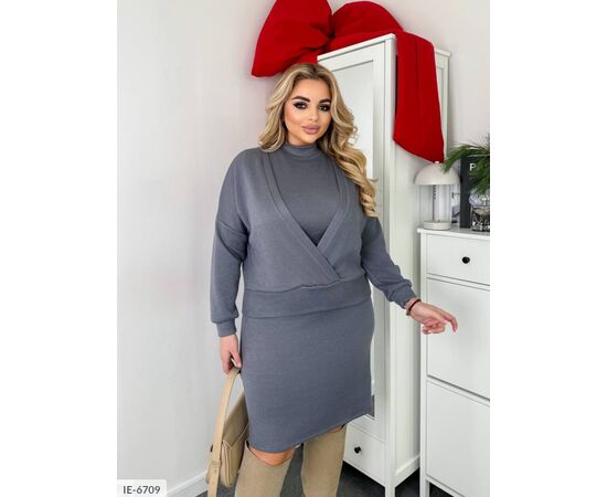 Фотография Женский юбочный костюм большие размеры р.46-48;50-52;54-56;58-60 "VLADA" купить недорого от прямого поставщика, изображение 5