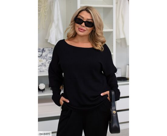 Розкішний прогулянковий костюм із теплої двосторонньої ангори арктик (брюки) та ангори лакосту (кофта) для стильних прогулянок, активного відпочинку та домашнього затишку р.48-50;52-54;56-58;60-62 (4кол.) "BELUZA" купити недорого від прямого постачальника, зображення 3