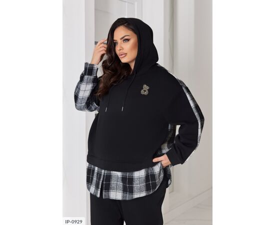 Жіночий прогулянковий костюм зі штанами великі розміри р.48-50;52-54;56-58;60-62 (3кол.) "BELUZA" купити недорого від прямого постачальника, зображення 3