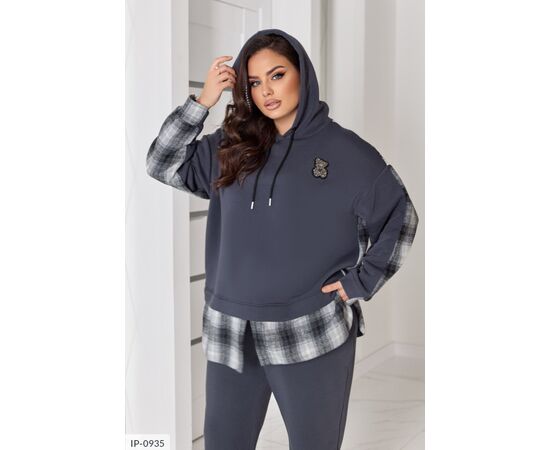 Жіночий прогулянковий костюм зі штанами великі розміри р.48-50;52-54;56-58;60-62 (3кол.) "BELUZA" купити недорого від прямого постачальника, зображення 9