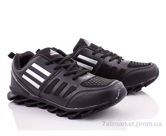 Кросівки чоловічі модні Весна/осінь 1648-31 black-silver (8 пар р.41-45) "Class Shoes" недорого оптом від прямого постачальника, зображення 2