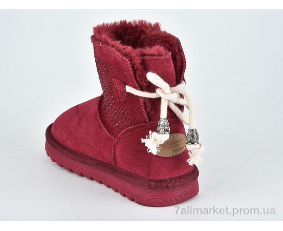 Фотография Угги детские утепленные зима W1-100 wine (8 пар р.28-32) "Violeta" недорого оптом от прямого поставщика, изображение 2