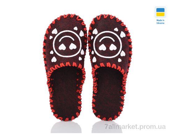 Фотография Тапки женские для дома Весна/осень 251W бордо (9 пар р.36-41) "Active" недорого оптом от прямого поставщика, изображение 2
