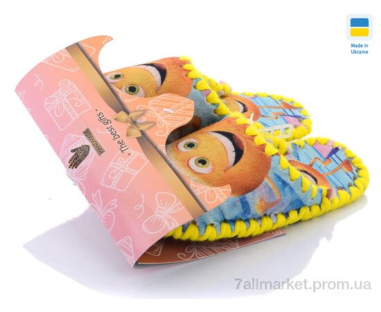 Фотография Тапки детские домашние Весна/осень 830 (6 пар р.30-35) "Active" недорого оптом от прямого поставщика, изображение 3