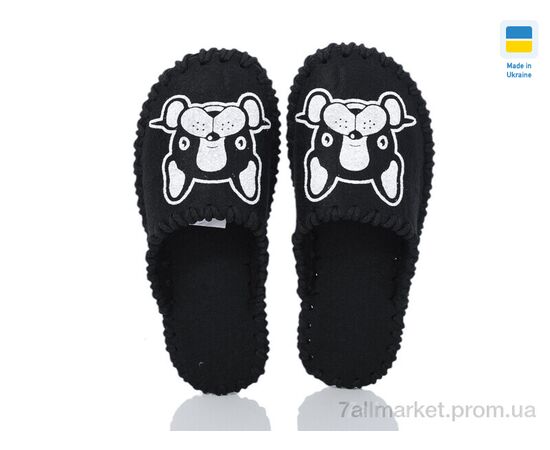 Фотография Тапки женские для дома Весна/осень 253W чорний (9 пар р.36-41) "Active" недорого оптом от прямого поставщика, изображение 2