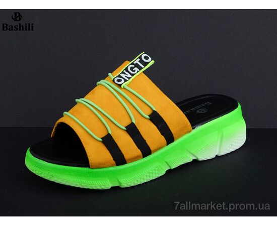 Шльопанці жіночі полегшені Літо 3838-QYJ507-6 (8 пар р.36-41) "Башили" недорого оптом від прямого постачальника, зображення 2