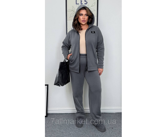Костюм жіночий спортивний тринитка на флісі (46-60) "LADA" недорого від прямого постачальника, зображення 3