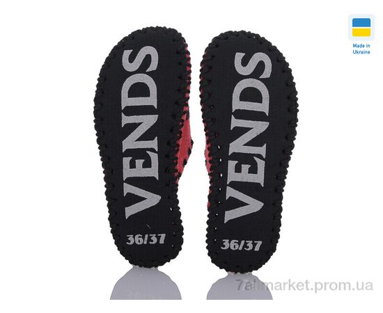 Тапки жіночі для будинку Весна/осінь 162W червоний (9 пар р.36-41) "Active" недорого оптом від прямого постачальника, зображення 3