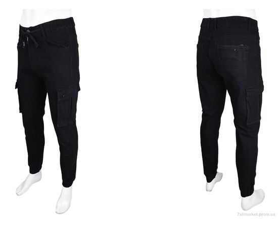 Джинси чоловічі Весна/осінь 8863-1 (8 шт. р.сітка29-36) "Baron" недорого оптом від прямого постачальника, зображення 3