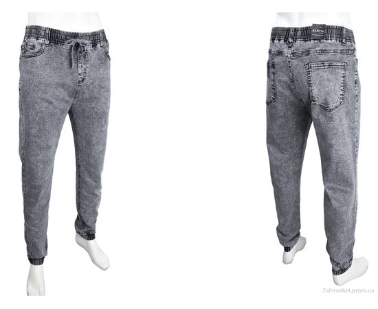 Джинси чоловічі Весна/осінь H1720 (8 шт. р.сітка28-36) "Baron" недорого оптом від прямого постачальника, зображення 3