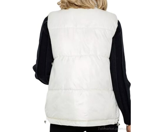 Жилетка жіноча Весна/осінь M533 white (7 шт. р.сіткаS-4XL) "Massmag" недорого оптом від прямого постачальника, зображення 4