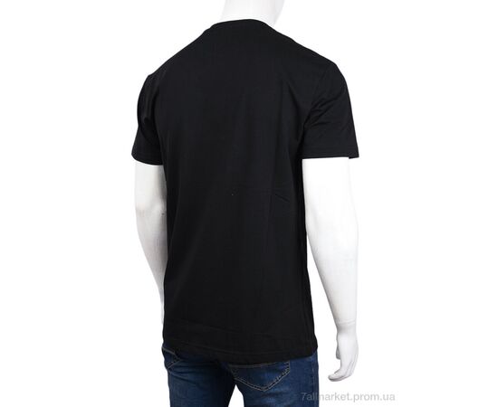 Футболка чоловіча Літо 3707-116-1 black (4 шт. р.сіткаM-2XL) "Мир" недорого оптом від прямого постачальника, зображення 2