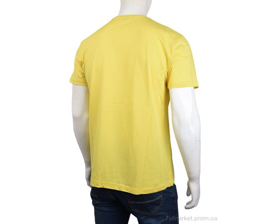 Футболка чоловіча Літо 3707-063-2 yellow (4 шт. р.сіткаM-2XL) "Мир" недорого оптом від прямого постачальника, зображення 2