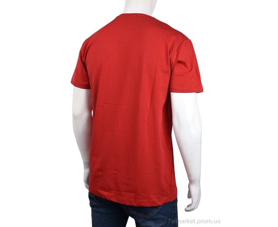 Футболка чоловіча Літо 3707-063-3 red (4 шт. р.сіткаM-2XL) "Мир" недорого оптом від прямого постачальника, зображення 2