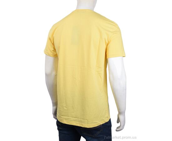 Футболка чоловіча Літо 3707-0088-4 yellow (4 шт. р.сіткаM-2XL) "Мир" недорого оптом від прямого постачальника, зображення 2