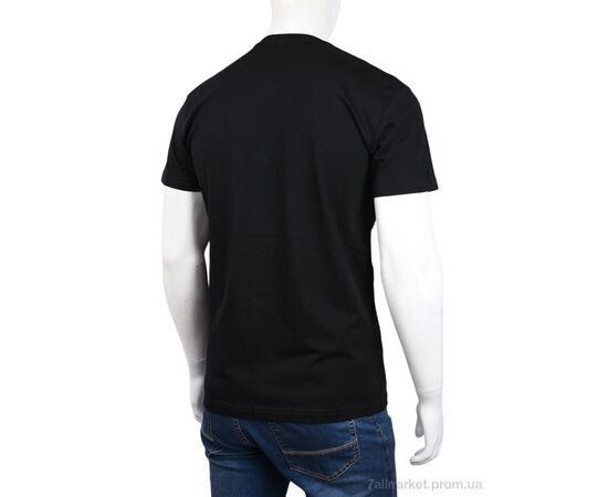 Футболка чоловіча Літо 3707-150-1 black (4 шт. р.сіткаM-2XL) "Мир" недорого оптом від прямого постачальника, зображення 2