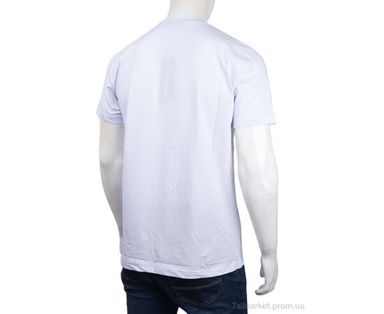 Футболка чоловіча Літо 3707-150-3 white (4 шт. р.сіткаM-2XL) "Мир" недорого оптом від прямого постачальника, зображення 2