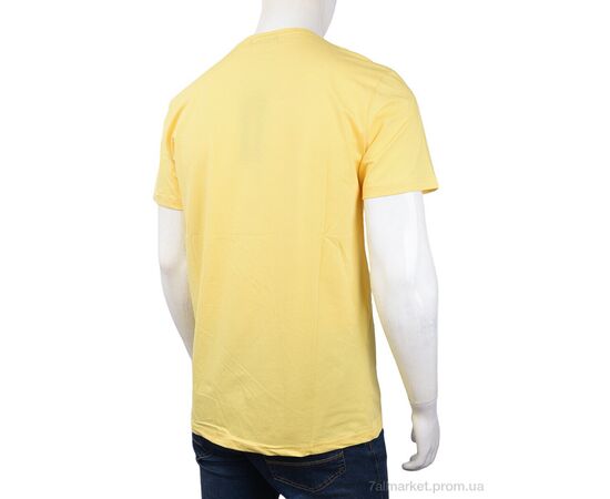 Футболка чоловіча Літо 3707-102-1 yellow (4 шт. р.сіткаM-2XL) "Мир" недорого оптом від прямого постачальника, зображення 2