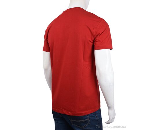Футболка чоловіча Літо 3707-0061-3 red (4 шт. р.сіткаM-2XL) "Мир" недорого оптом від прямого постачальника, зображення 2