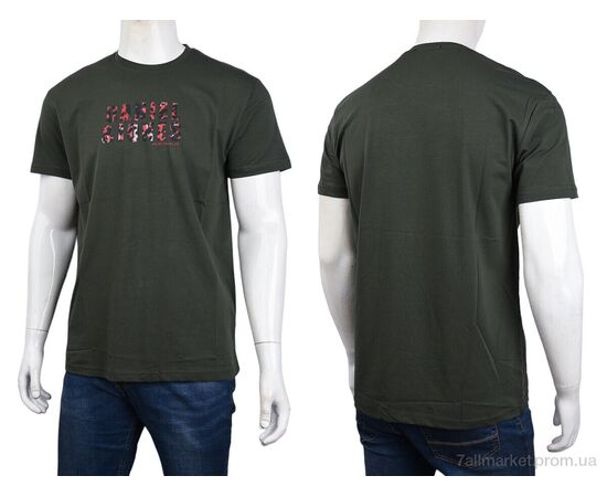 Футболка чоловіча Літо 3707-0072-1 green (4 шт. р.сіткаM-2XL) "Мир" недорого оптом від прямого постачальника, зображення 3