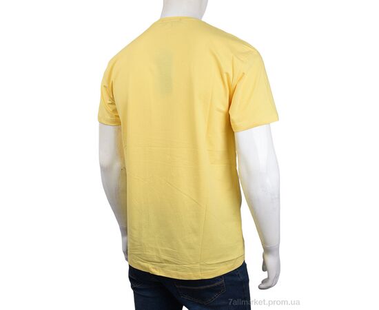 Футболка чоловіча Літо 3707-0072-5 yellow (4 шт. р.сіткаM-2XL) "Мир" недорого оптом від прямого постачальника, зображення 2