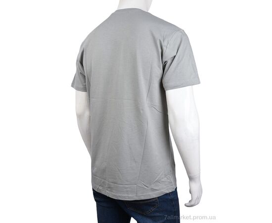 Футболка чоловіча Літо 3707-100-1 grey (4 шт. р.сіткаM-2XL) "Мир" недорого оптом від прямого постачальника, зображення 2
