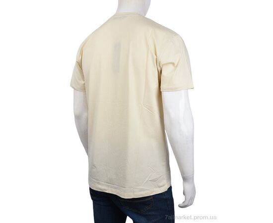 Футболка чоловіча Літо 3707-100-4 beige (4 шт. р.сіткаM-2XL) "Мир" недорого оптом від прямого постачальника, зображення 2