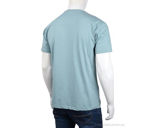 Футболка чоловіча Літо 3707-116-4 green (4 шт. р.сіткаM-2XL) "Мир" недорого оптом від прямого постачальника, зображення 2