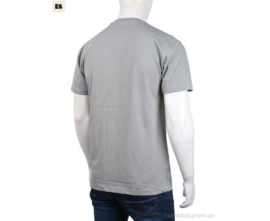 Футболка чоловіча Літо 3707-116-3 grey (4 шт. р.сіткаM-2XL) "BIG" недорого оптом від прямого постачальника, зображення 2
